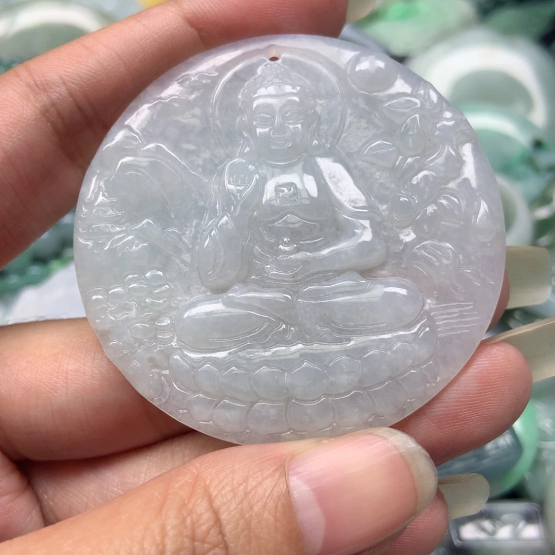 翡翠颈饰未镶嵌天然翡翠
