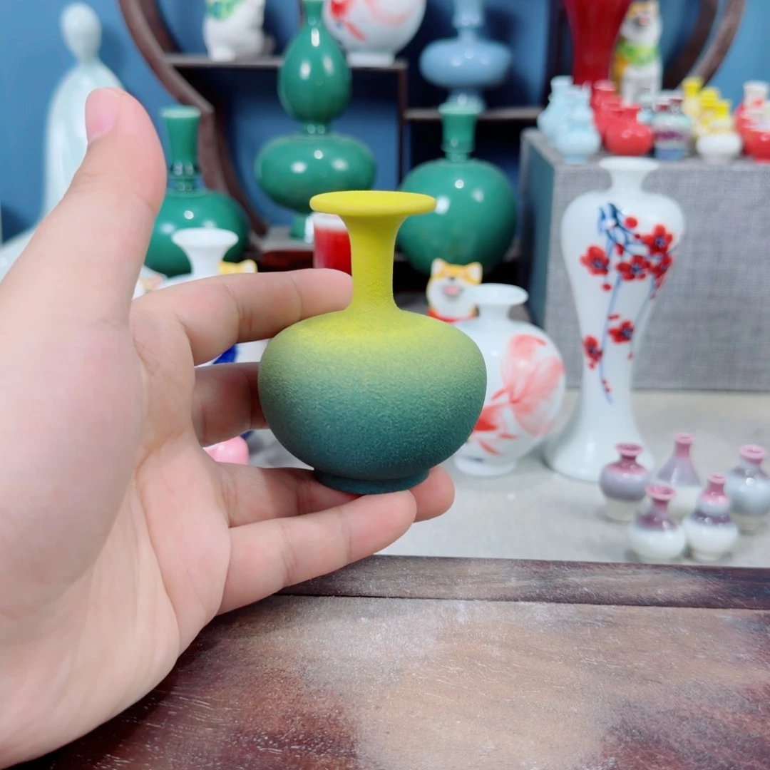 陶瓷手工小花器摆件