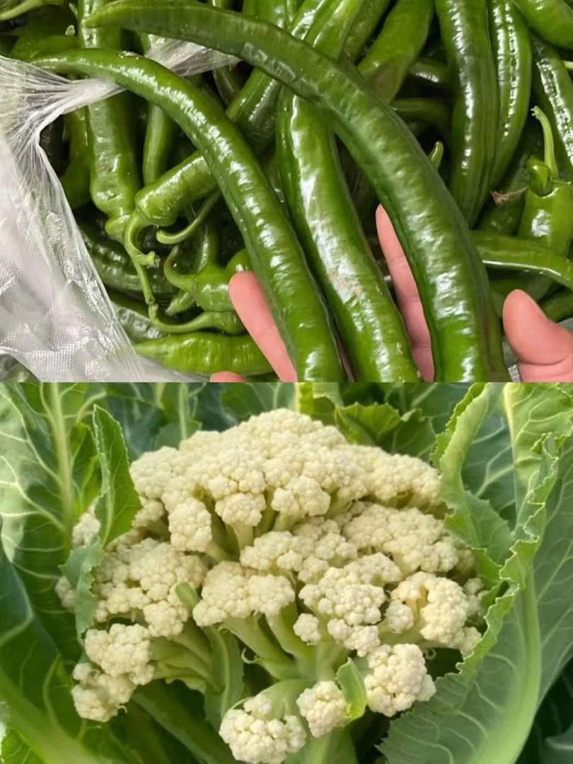 组合装 辣椒花菜拼装4斤装各2斤新鲜发货