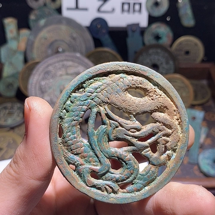 红***铜现代花钱工艺品工艺品