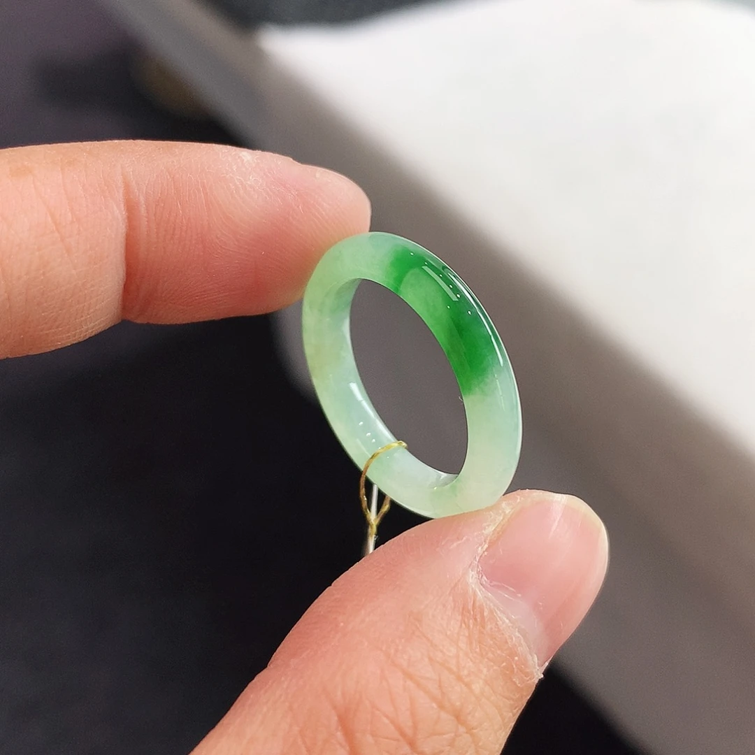 翡翠未镶嵌戒指15-16号