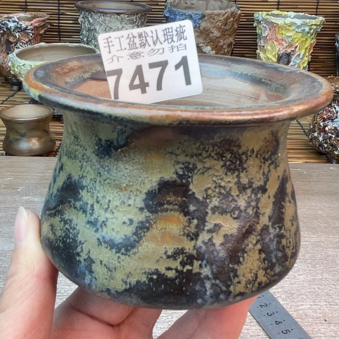 手工花盆默认瑕疵完美者勿拍