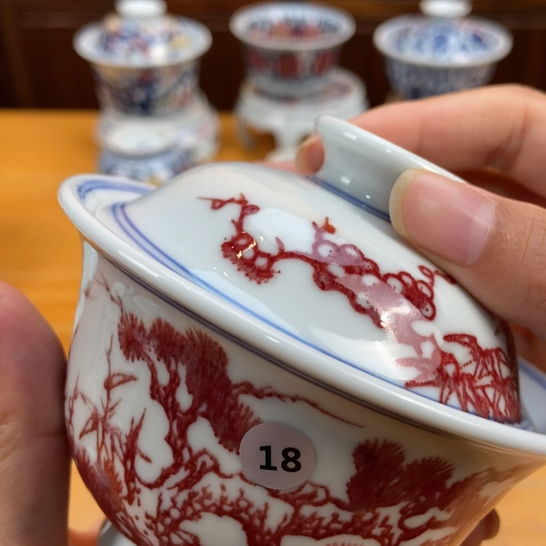 手绘现代茶具非古董