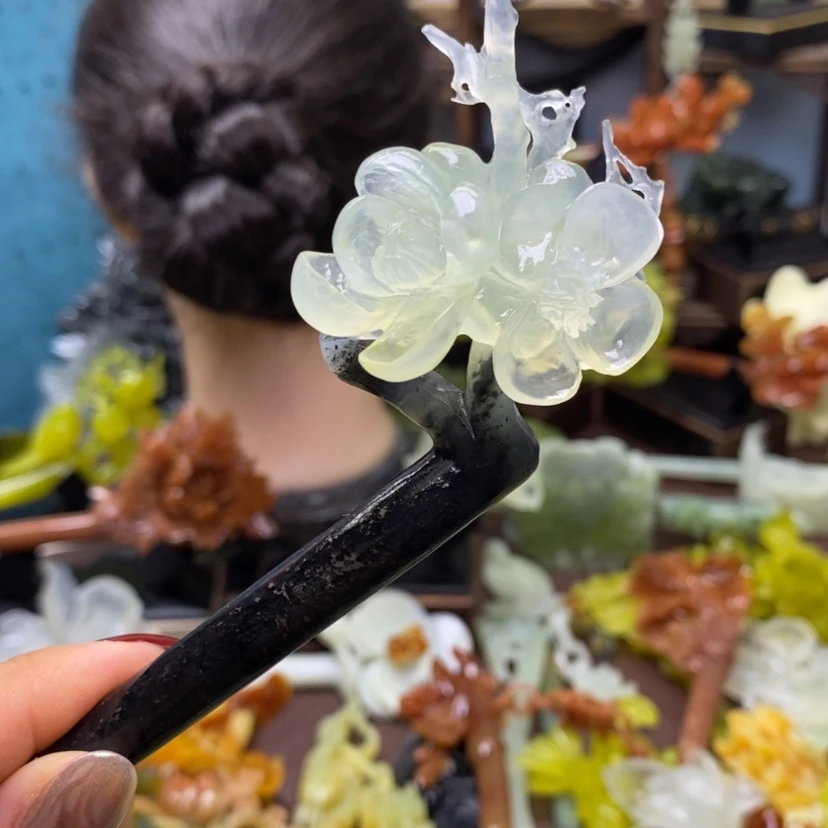 【闪购商品】岫玉发簪未镶嵌星****光