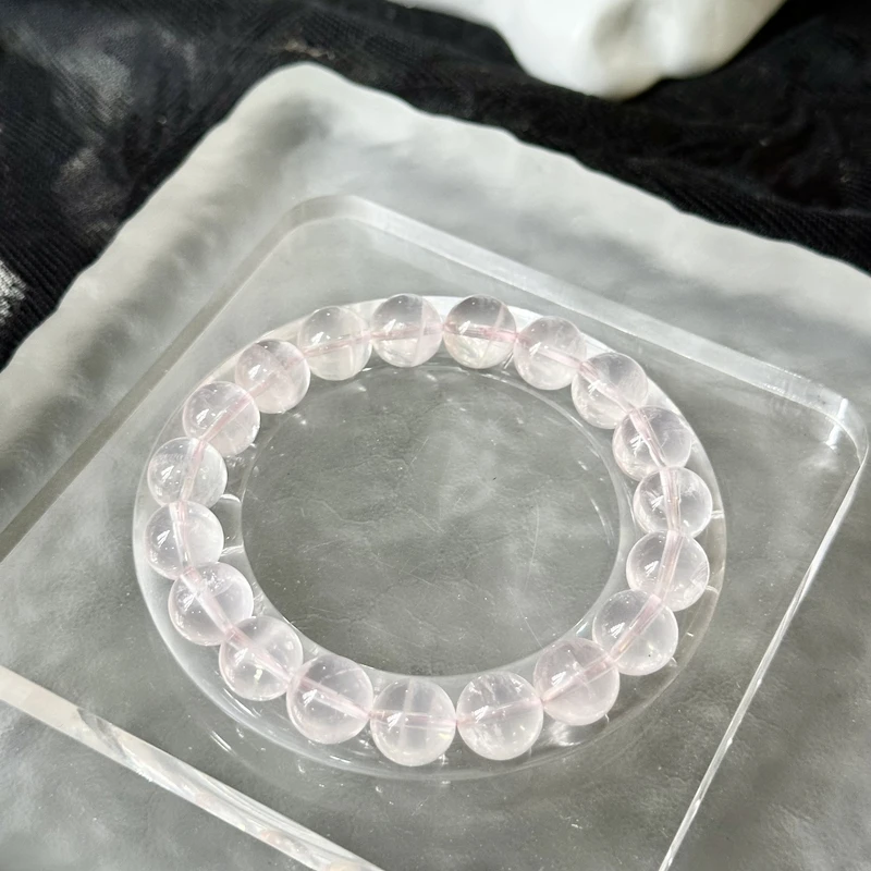 莫桑比克粉晶圆珠单圈约10.5-11mm