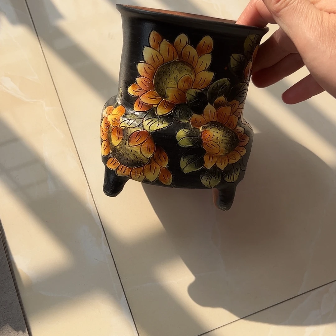 景德镇炫彩手绘口10高12.5