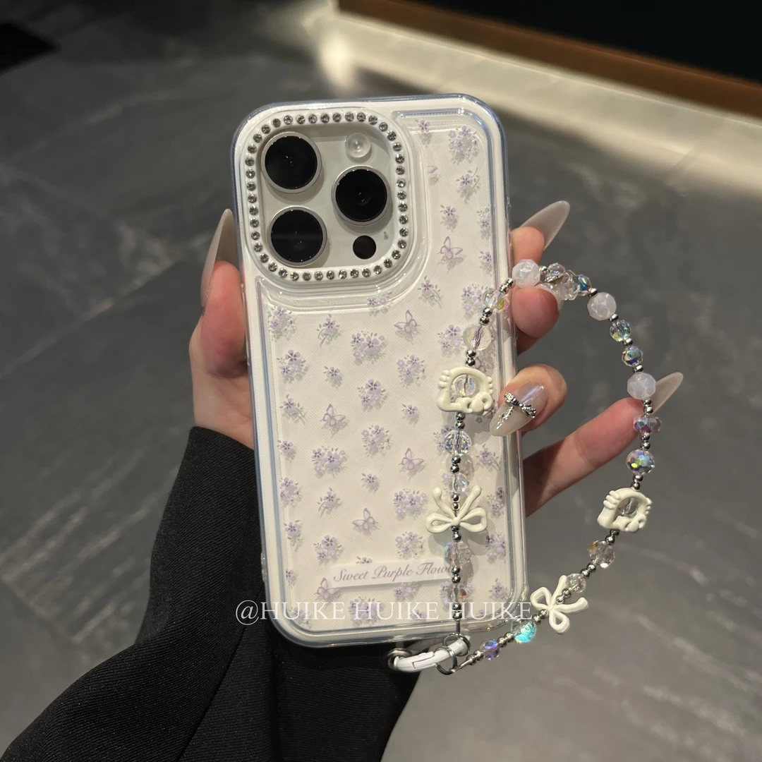 夏天小清新二合一花朵适用苹果16手机壳iphone15/14/13promax12女