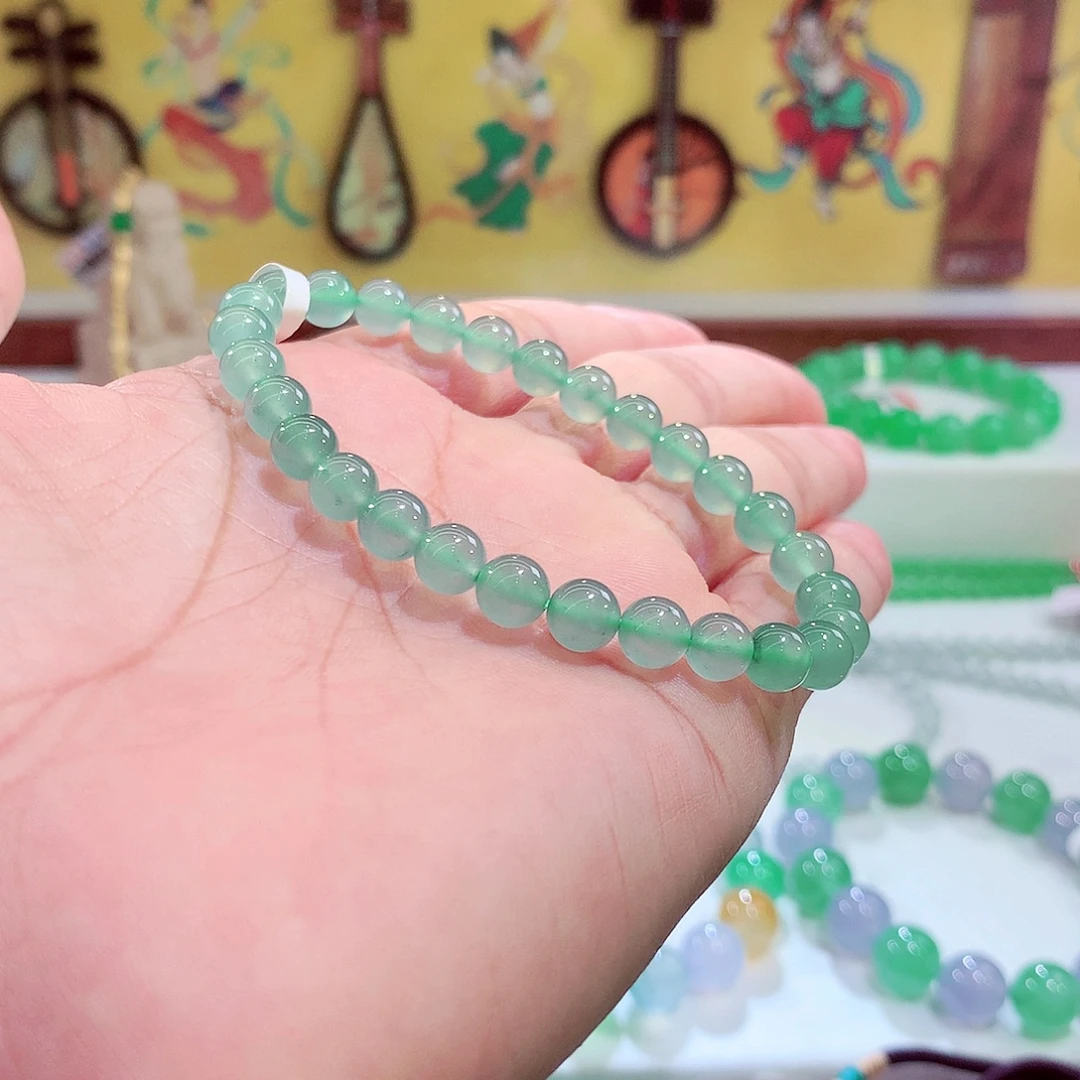 未镶嵌手链翡翠卡6.5