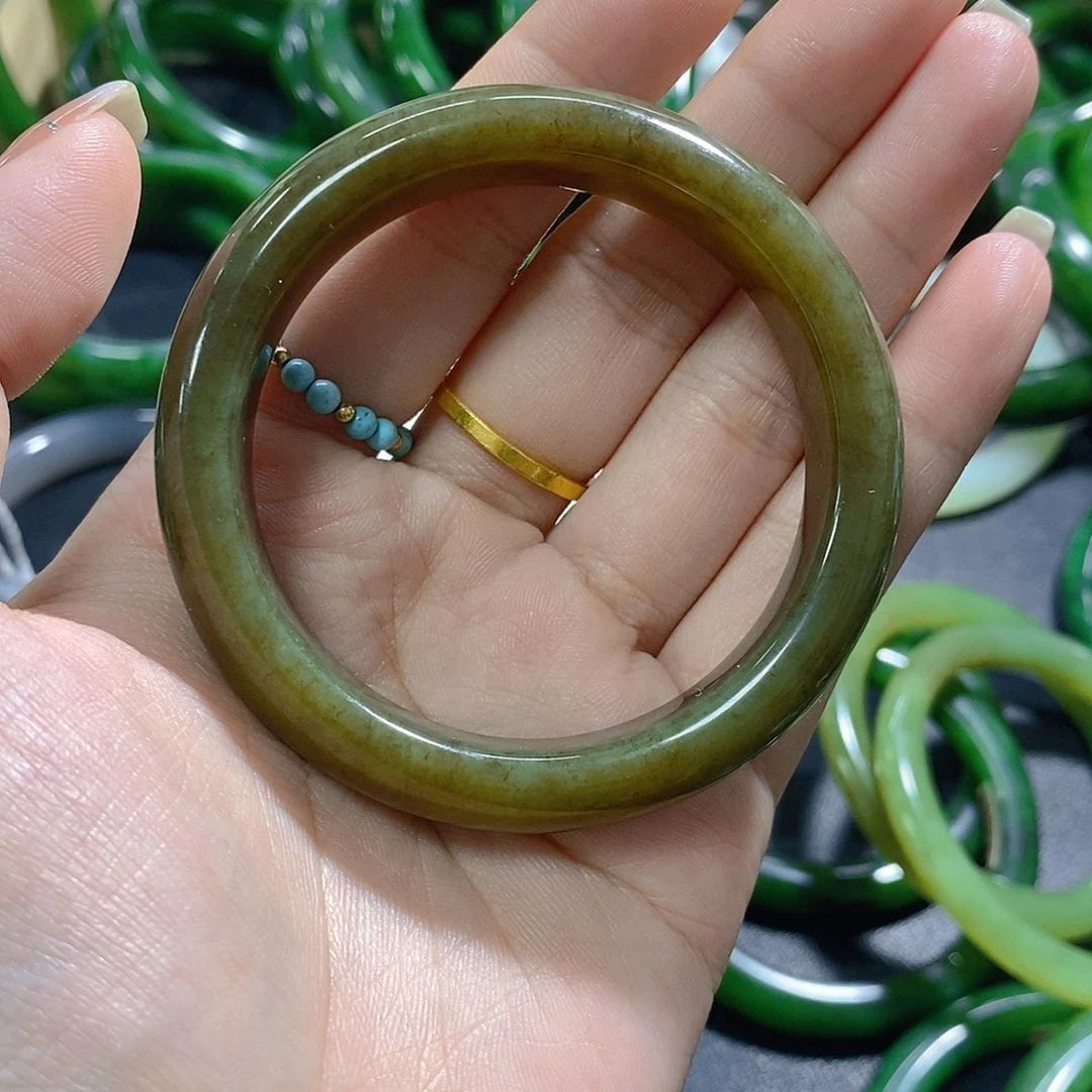 和田玉（碧玉）未镶嵌手链52