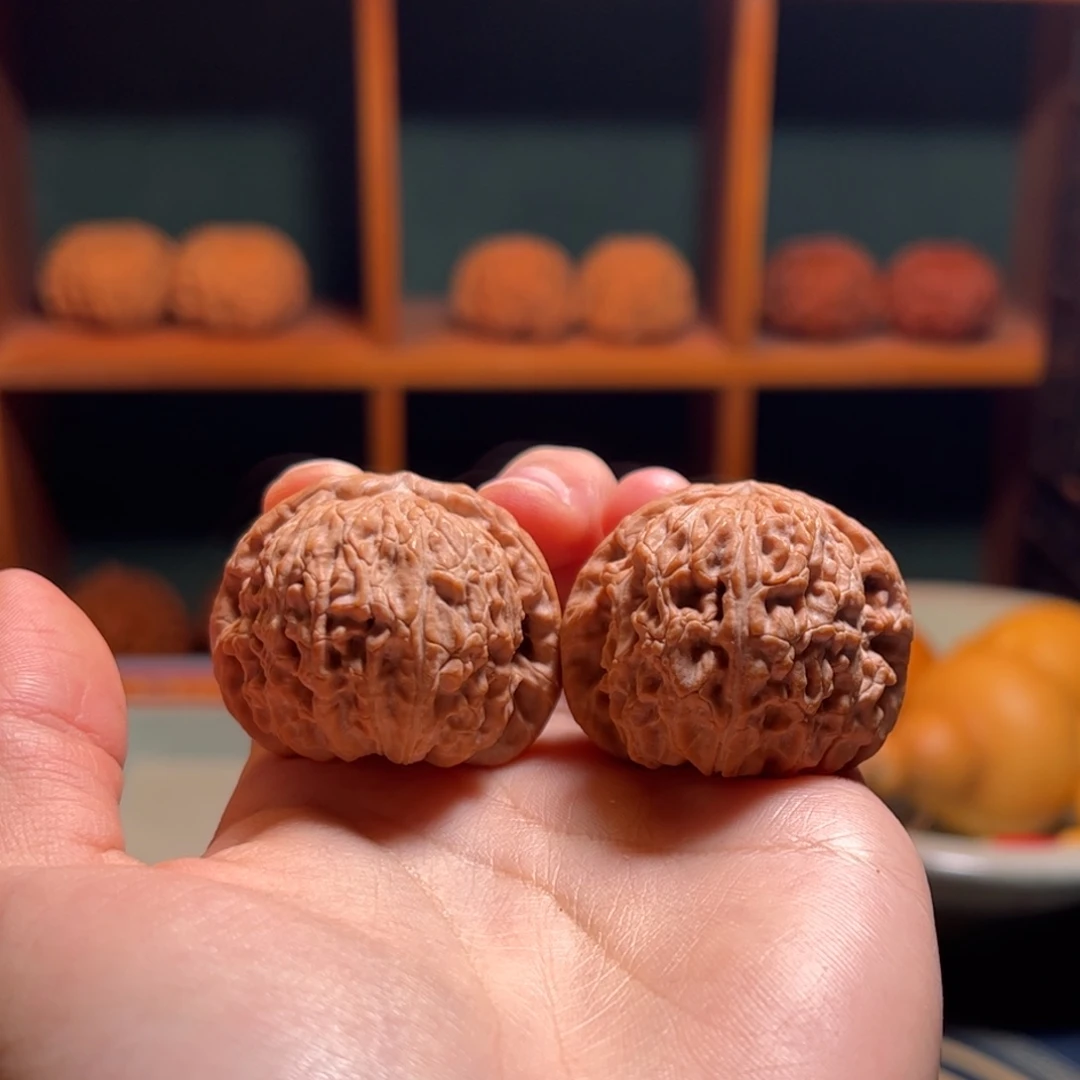 桃核把件38尺球白福利