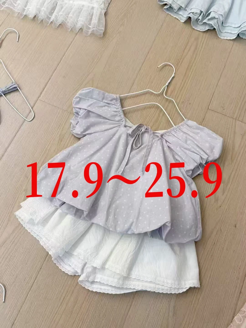 夏季韩版宽松方领短袖露肩衬衫女装小衫