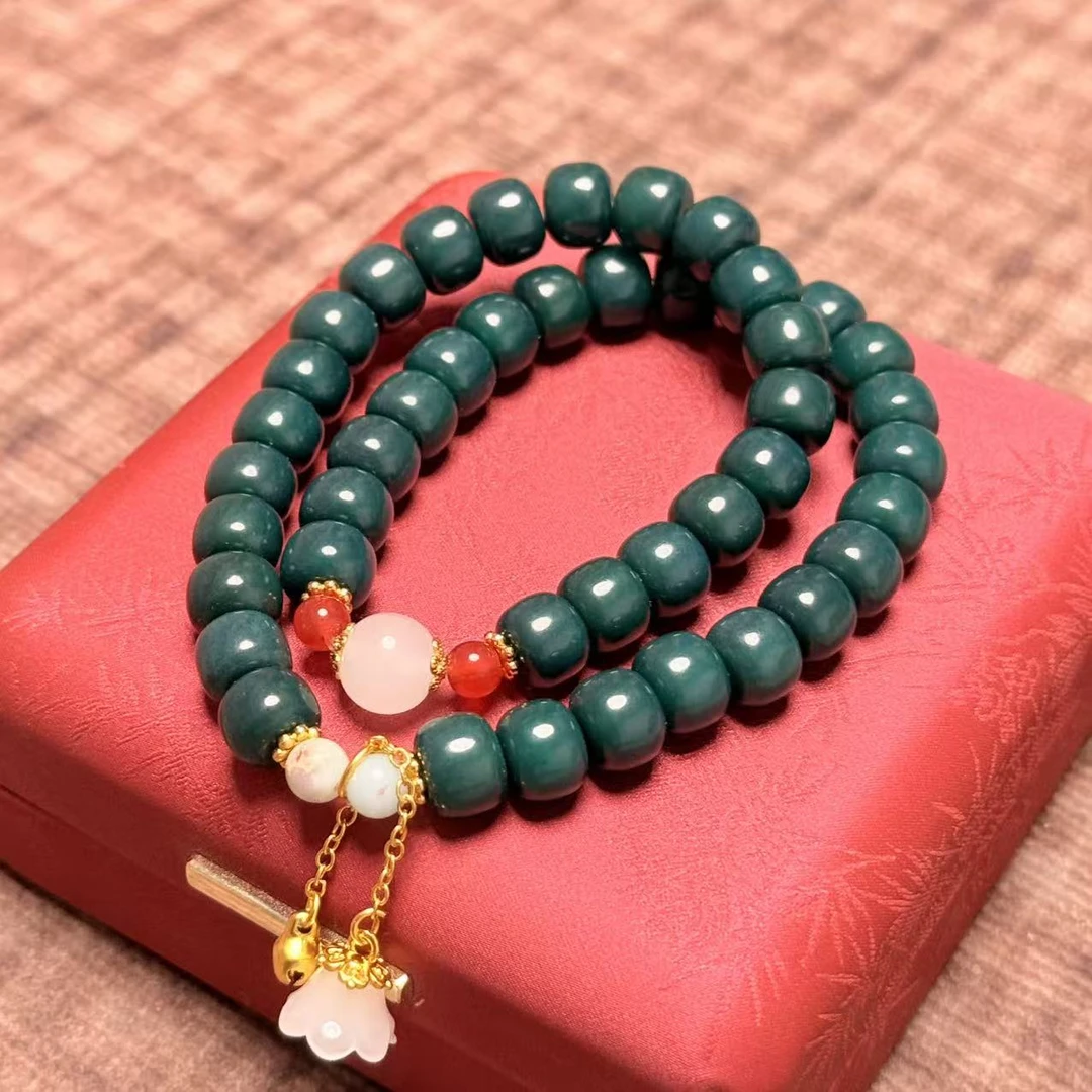 S1020-绿菩提双圈手串