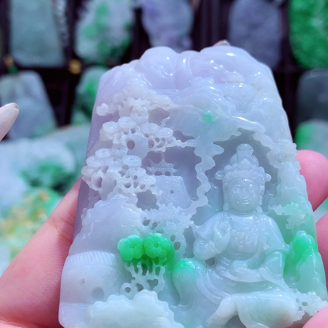 颈饰未镶嵌翡翠挂件