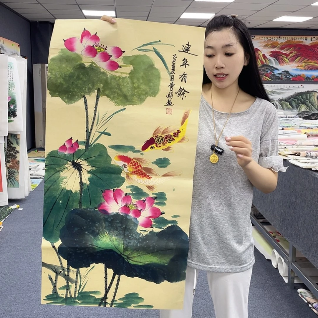 国画作品小姐姐放漏…