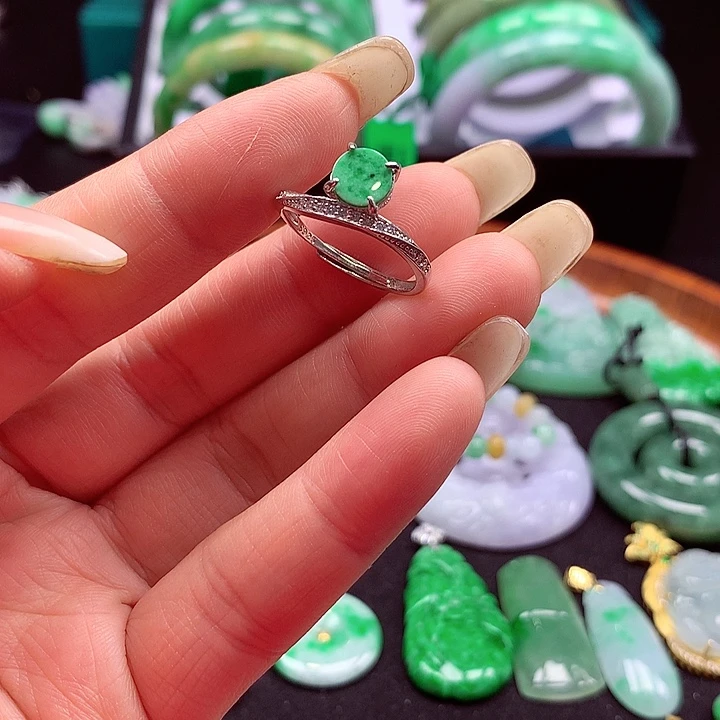 颈饰银S925镶嵌翡翠翡翠