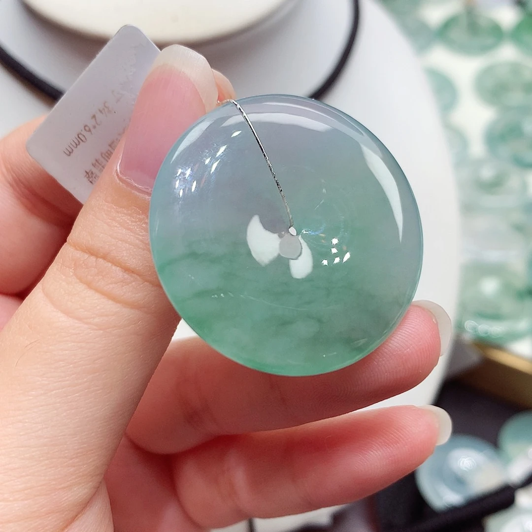 颈饰未镶嵌翡翠编号48，34.2/6