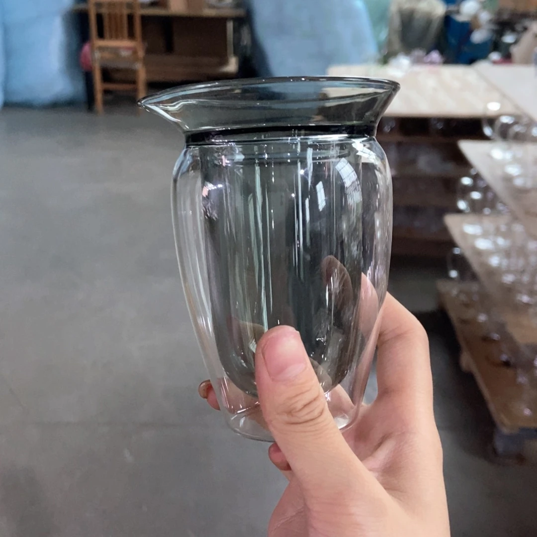 钢化玻璃公道杯高硼杯牛奶