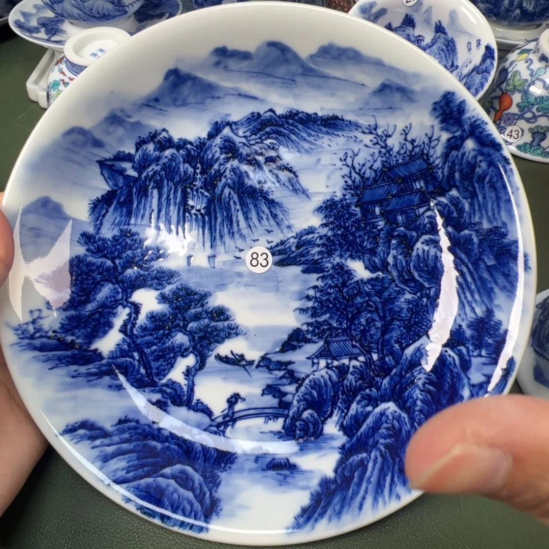 陶瓷景德镇纯手工纯手绘茶具木木83