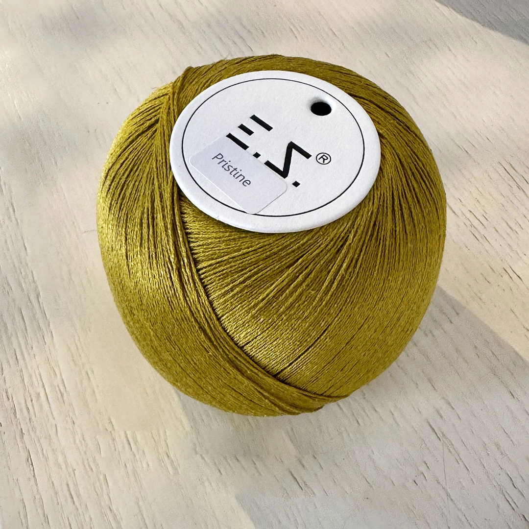 逸致【丝逸线材】真丝亚麻手工编织线夏季蕾丝线细线50g