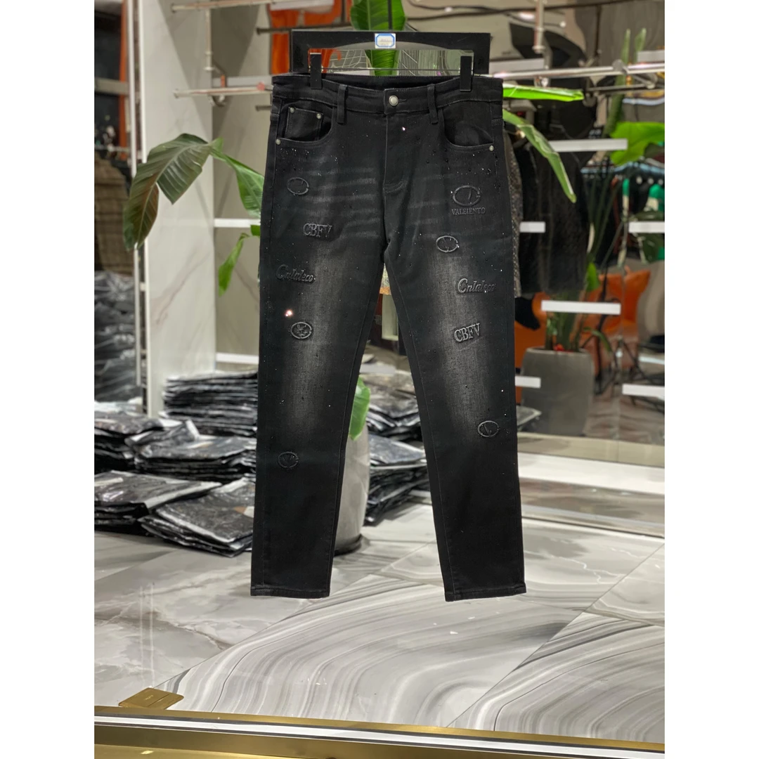 秋冬新款男款欧货轻奢时尚潮流修身简约百搭弹力 牛仔裤