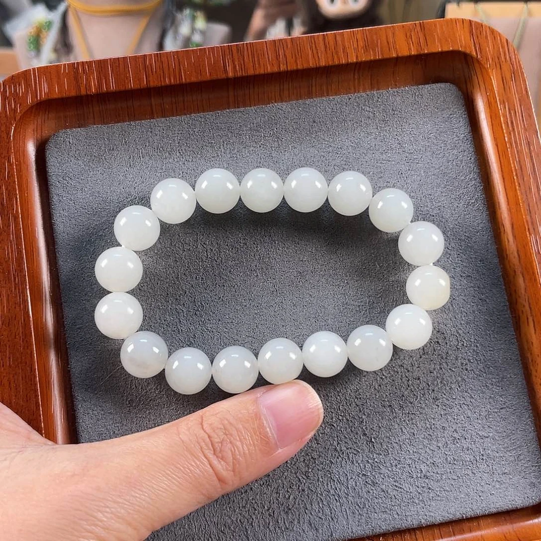 不***0和田玉未镶嵌手串