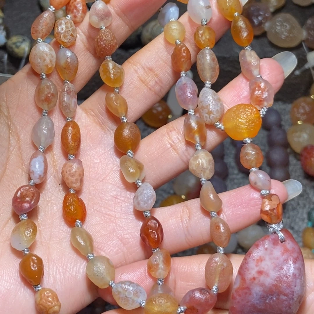 未镶嵌玛瑙/玉髓珠宝半成品