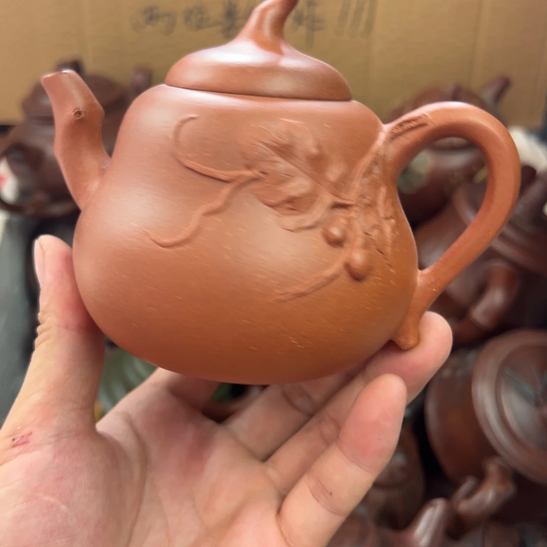 紫砂茶壶宜兴原矿紫砂壶300毫升容量