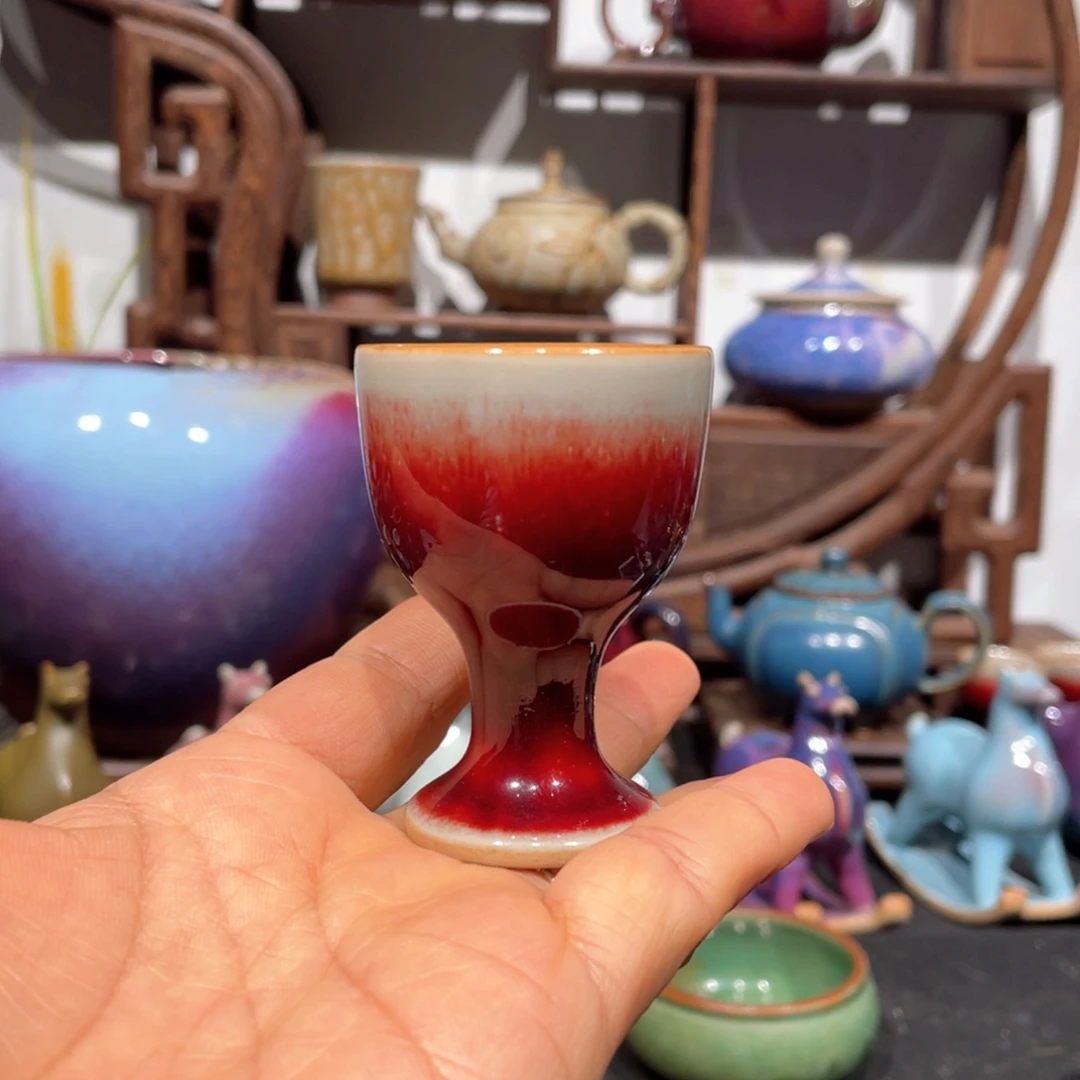 中国神后钧瓷酒杯
