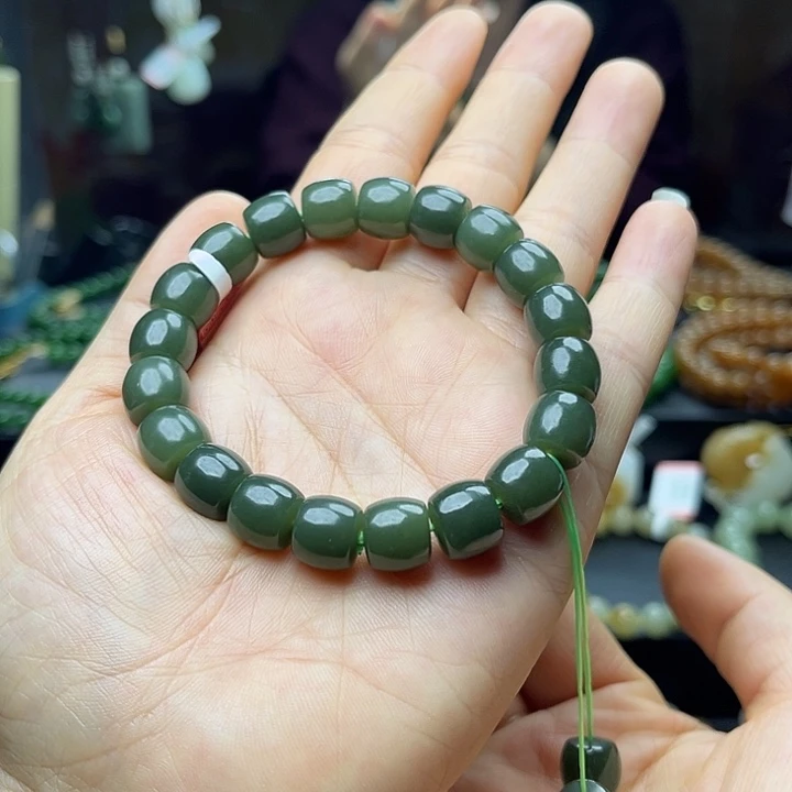 和田玉未镶嵌手链