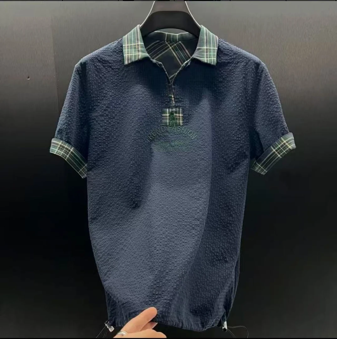 夏季新款男士刺绣常规款夏季潮流短袖（9621）