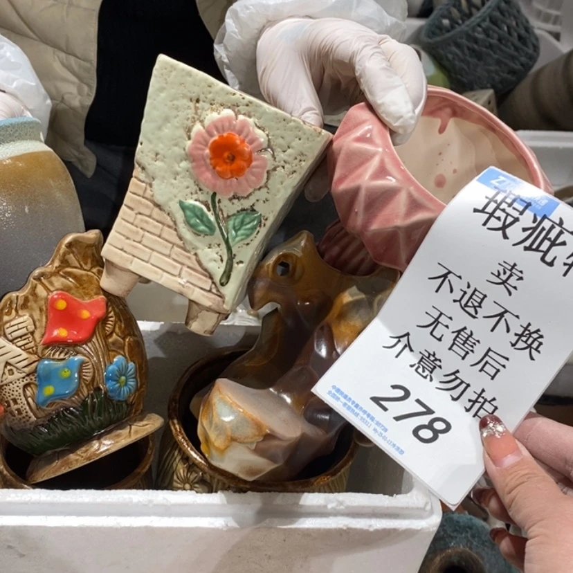 【闪购商品】摆件美****ว陶瓷摆件瑕疵特卖