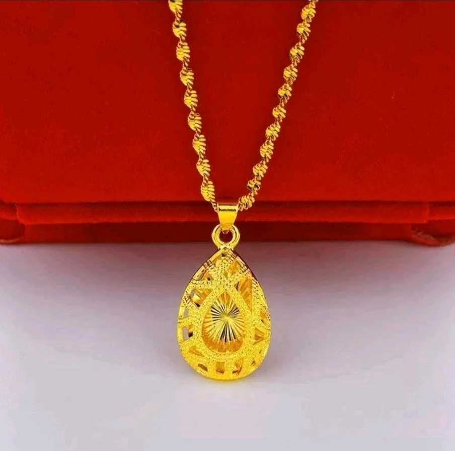 吊坠 CBG黄色水滴吊坠＋链子多样性发货