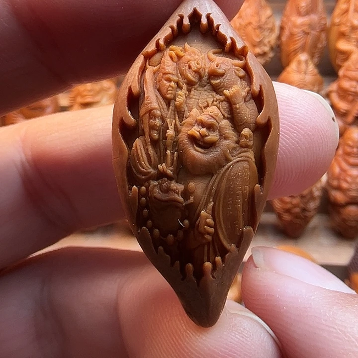 橄榄核吊坠20钟馗