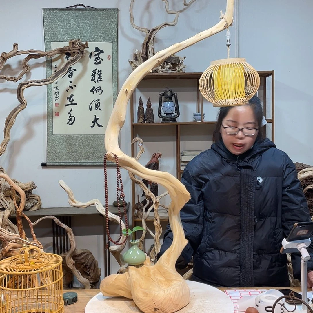 柏木杜鹃根根艺摆件