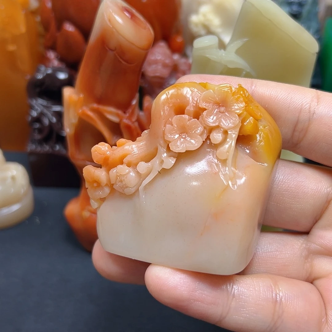 寿山石空**兰印章雕刻工艺