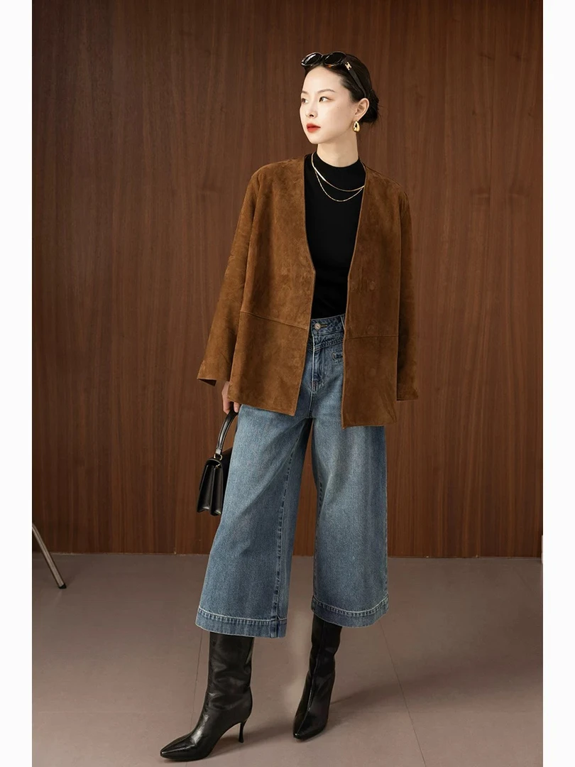 【订单】row风极简土耳其反绒外套