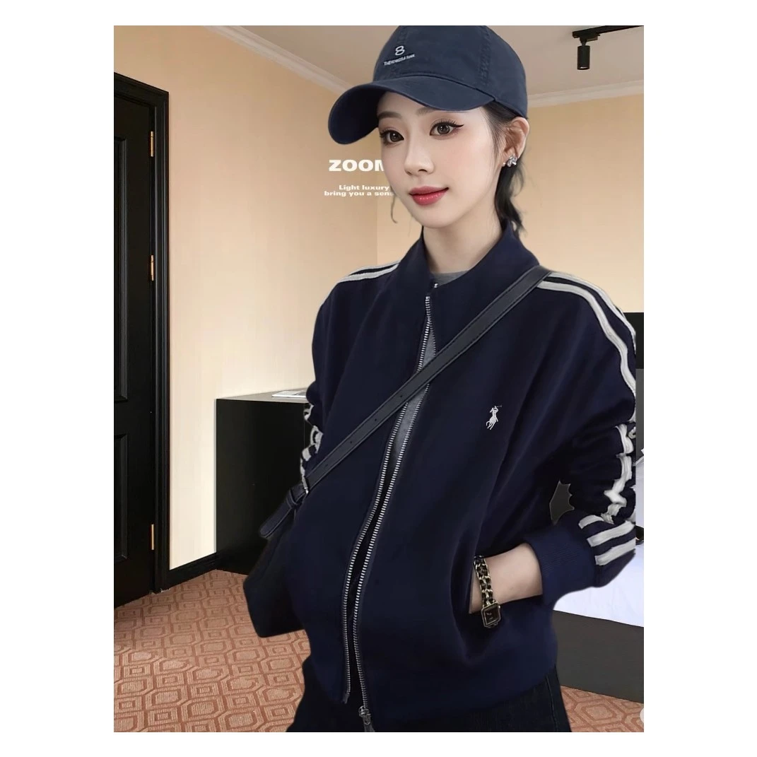 韩版撞色棒球服外套2025春秋季新款女款气质服装显瘦减龄百搭上衣
