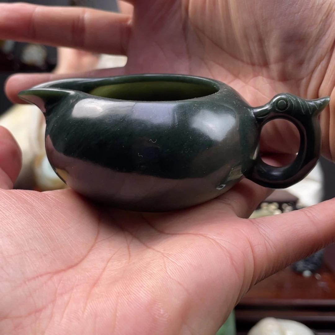 未镶嵌和田玉摆件和田玉茶壶未镶嵌