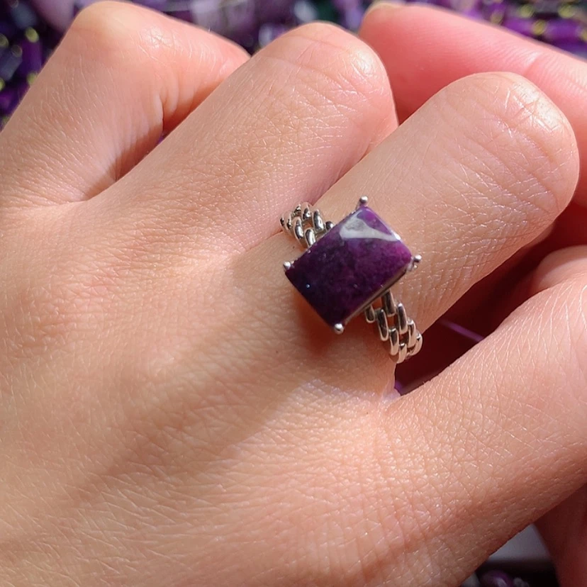 【闪购商品】苏纪石（舒俱来）戒指银S925镶嵌