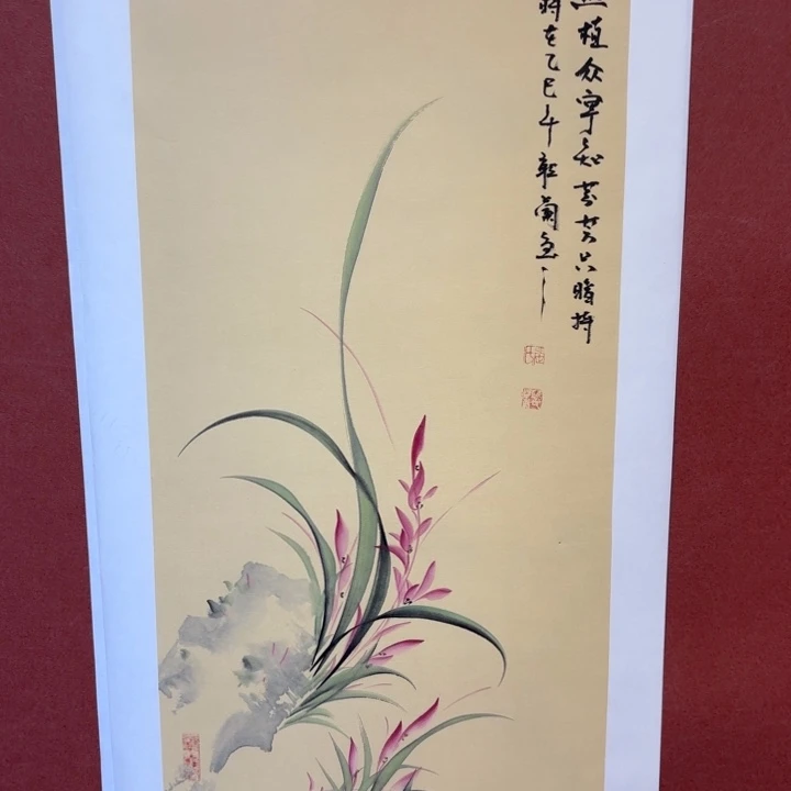 国画听兰老师花鸟