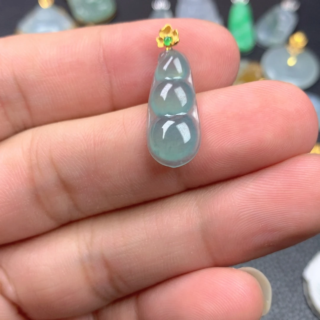 【闪购商品】翡翠18K金镶嵌颈饰翡翠