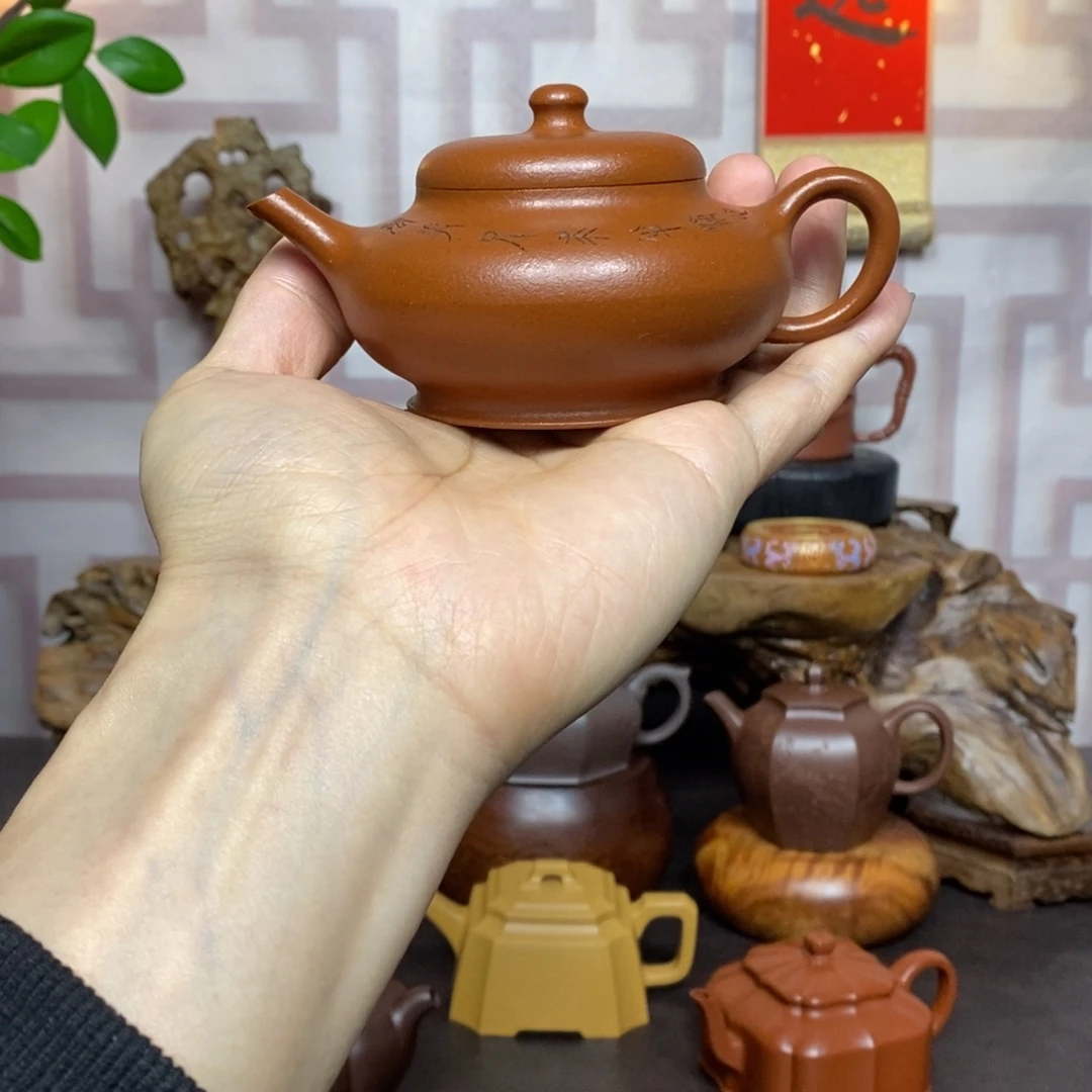 茶壶紫砂紫砂茶具降坡泥锦炉