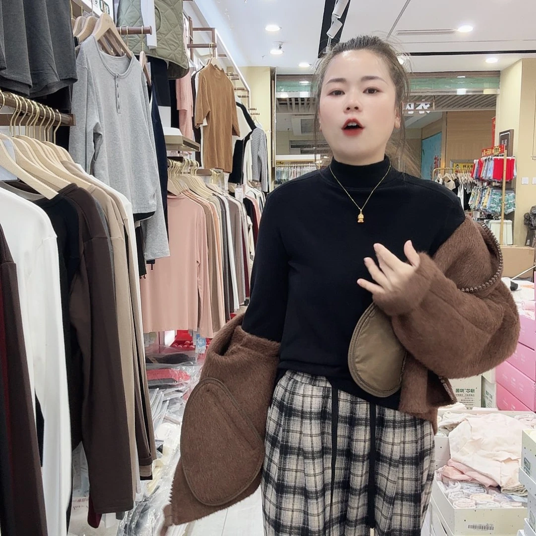 棉风格兰加厚高领打底