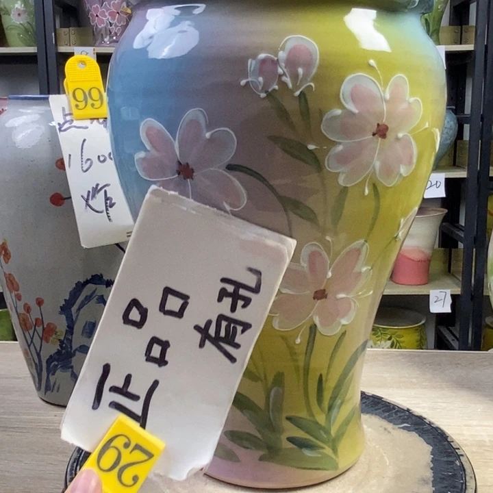 景德镇高温陶瓷花盆
