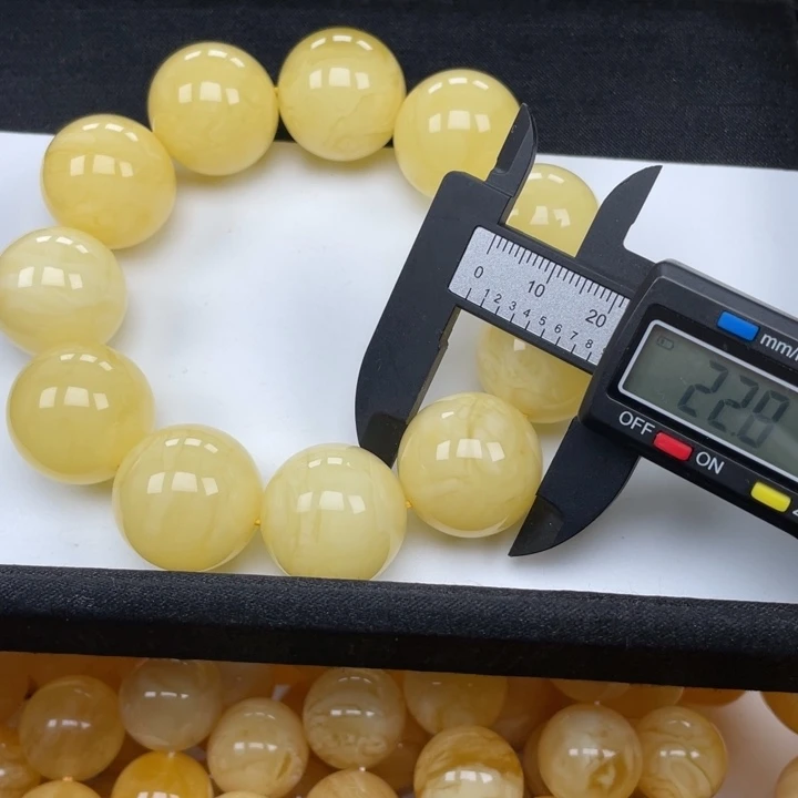 裸石蜜蜡未镶嵌蜜蜡手串重71.8克