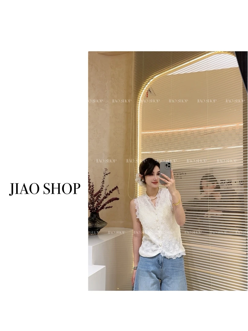 【JIAO SHOP】春季新款青春流行蕾丝背心