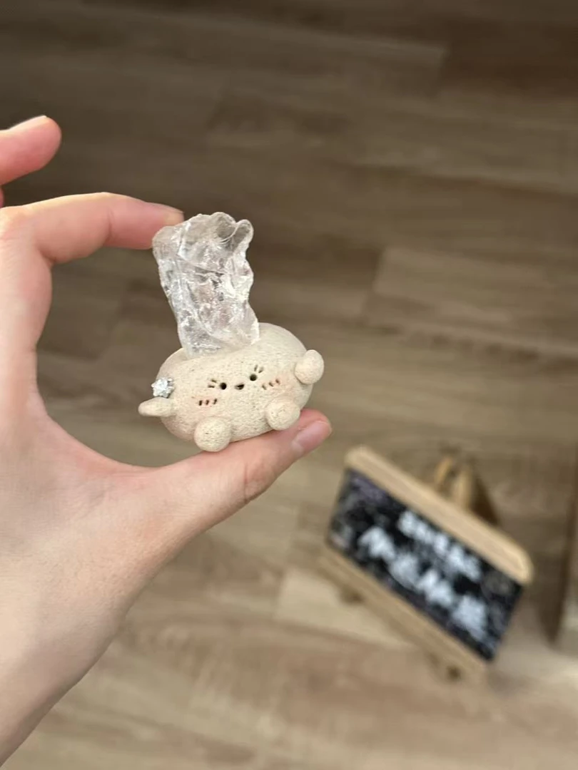 水晶小豆丁可爱白水白阿塞
