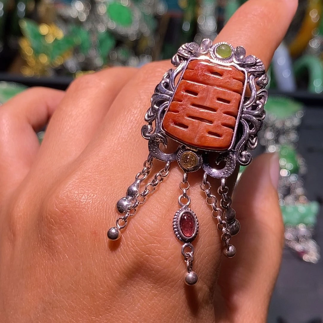 珐琅磁石戒指炸炸炸炸炸