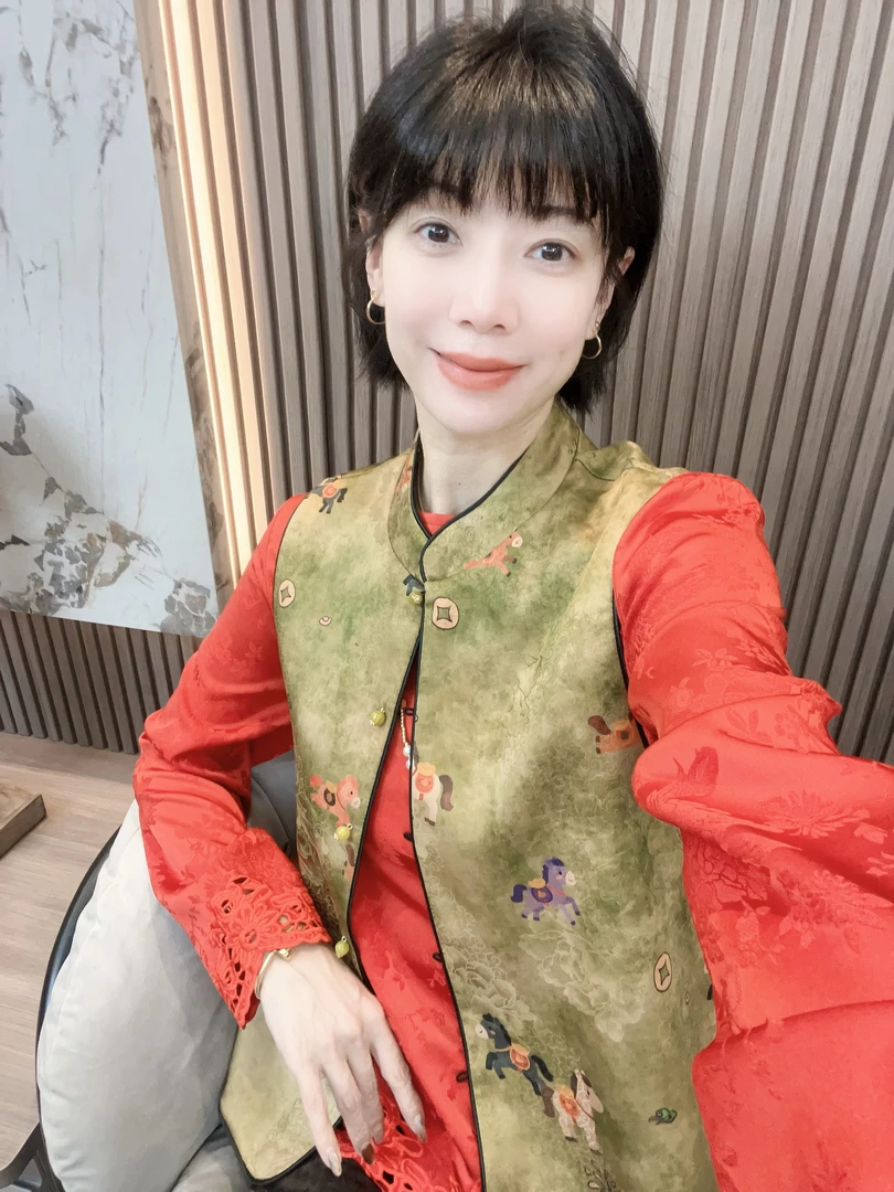 【小宝马春款】新中式国风小马晕染提花时尚气质女春季马甲