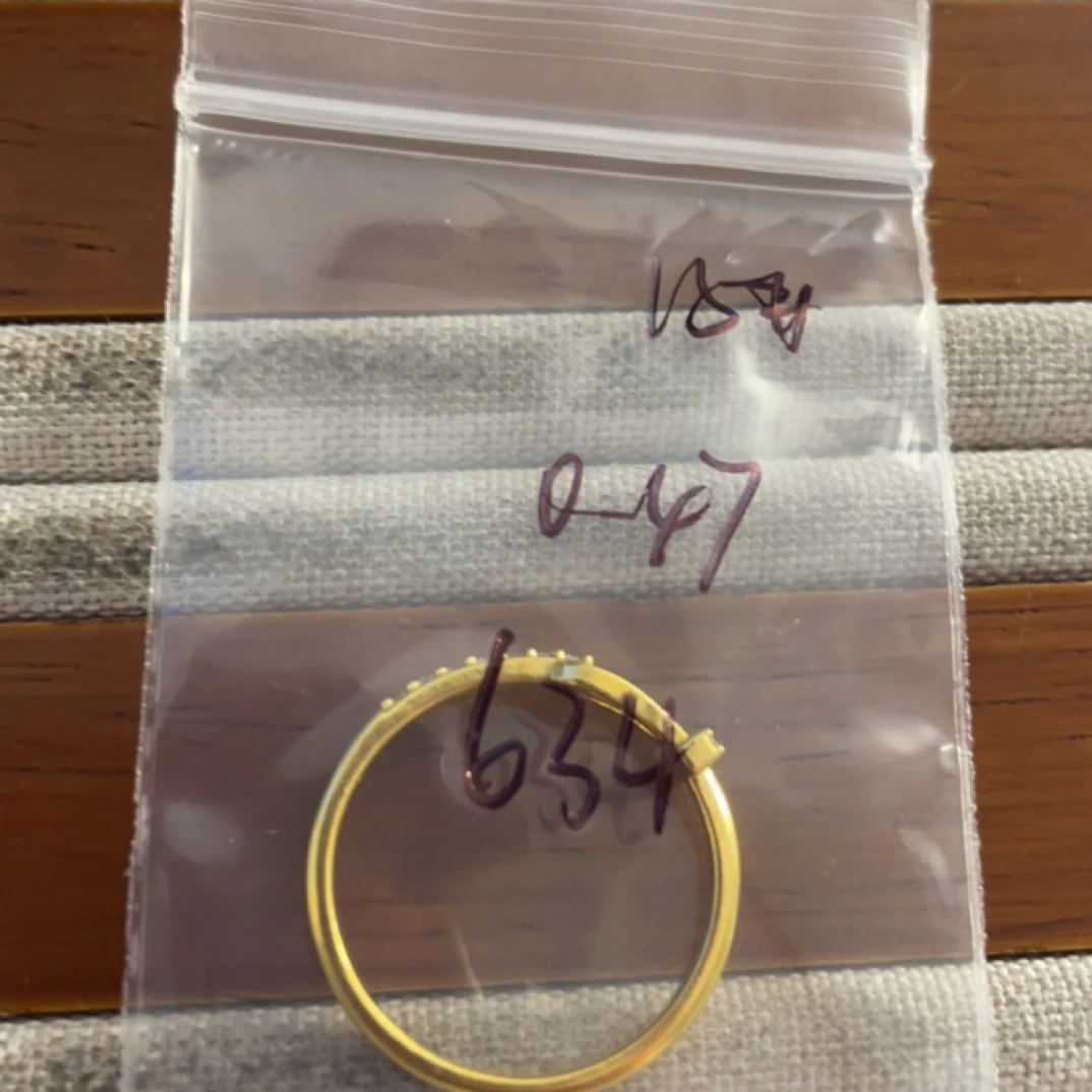 A5克重0.47 15号 马蹄6D戒指 足金999